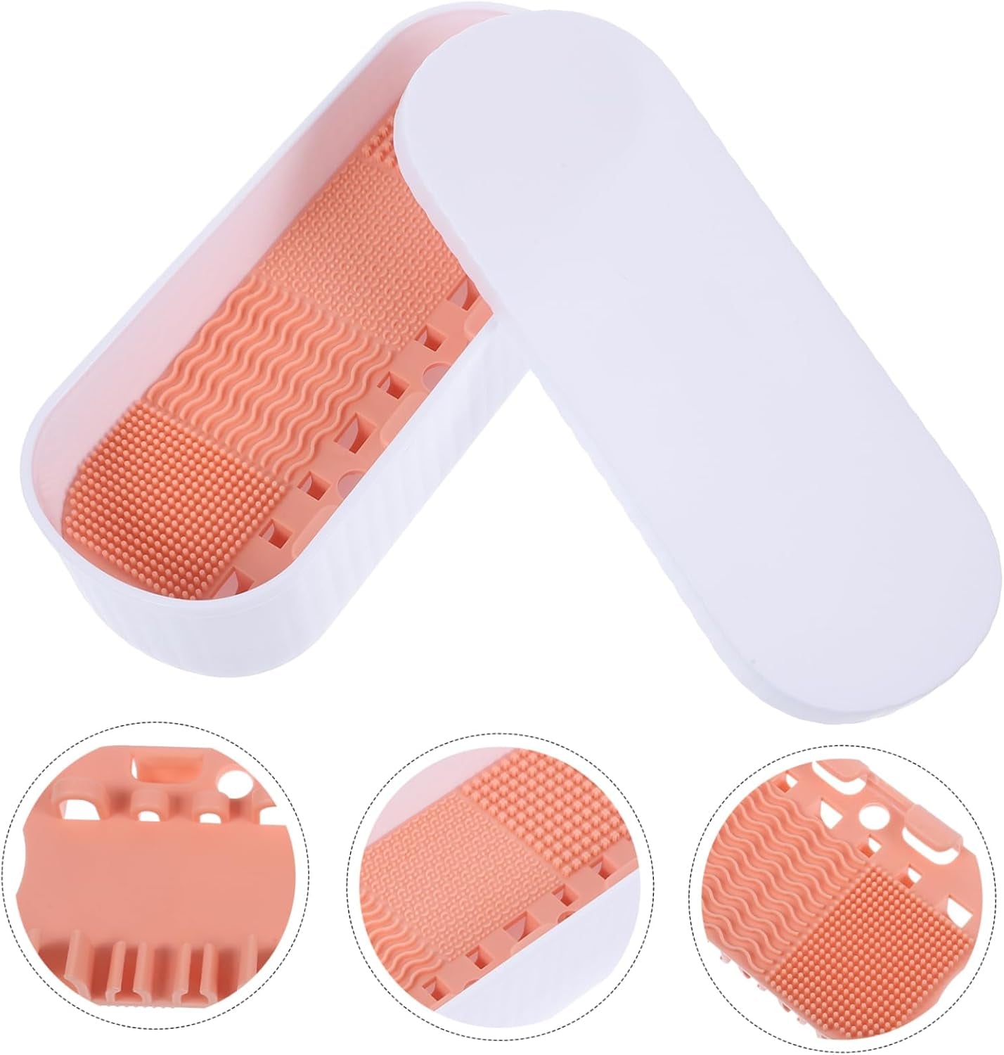 Box White Makeup Brush Cleaner Boxes Brush Cleaner Make up Makeup Brush Cleaning Tools Makeup Brush Cleaning Container Pp