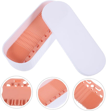 Box White Makeup Brush Cleaner Boxes Brush Cleaner Make up Makeup Brush Cleaning Tools Makeup Brush Cleaning Container Pp